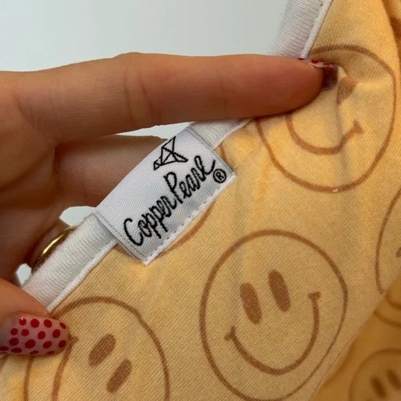 Copper Pearl Buttery Happy Face Sleep Sack - Picture 3 of 7